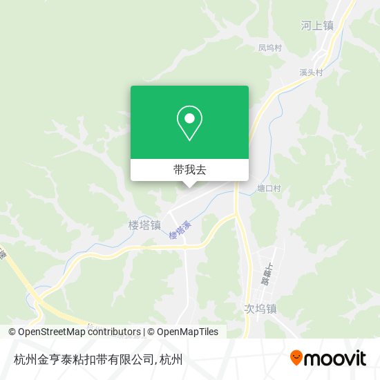 杭州金亨泰粘扣带有限公司地图