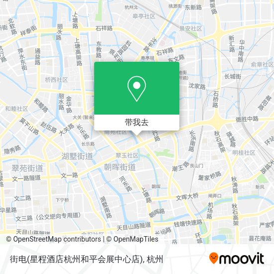 街电(星程酒店杭州和平会展中心店)地图