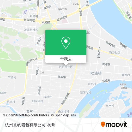 杭州意帆箱包有限公司地图