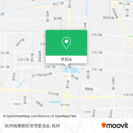 杭州钱塘新区管理委员会地图