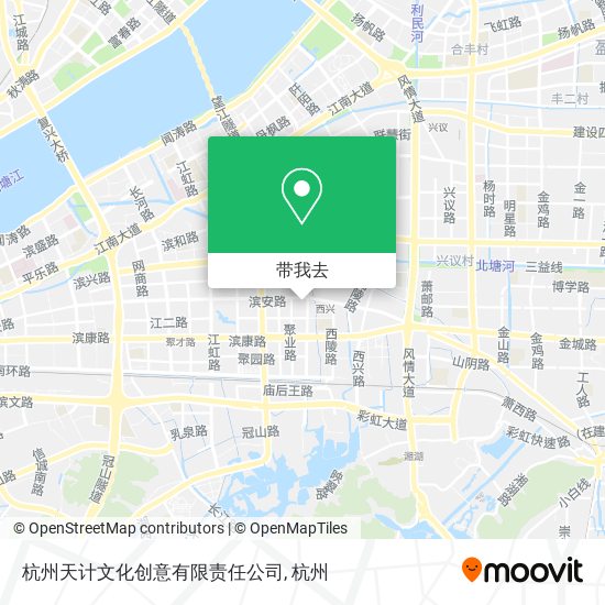 杭州天计文化创意有限责任公司地图