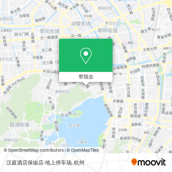 汉庭酒店保俶店-地上停车场地图