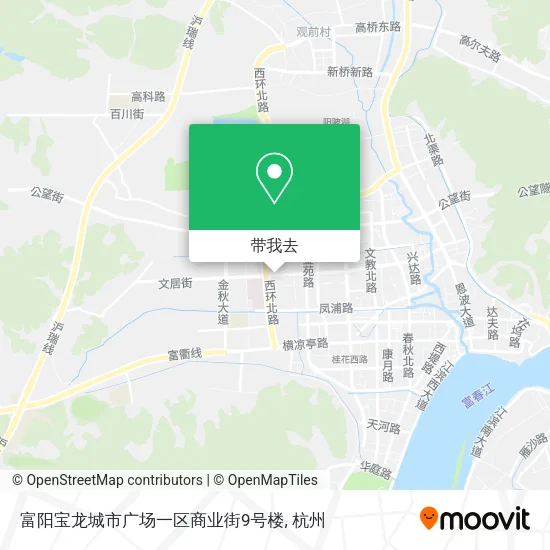 富阳宝龙城市广场一区商业街9号楼地图