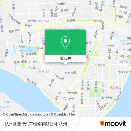 杭州路捷行汽车维修有限公司地图