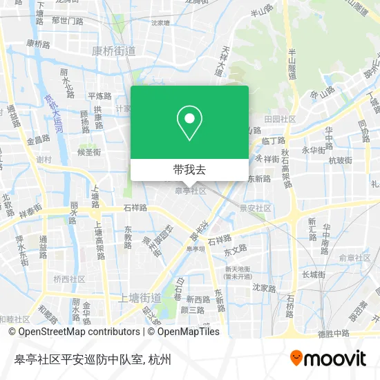 皋亭社区平安巡防中队室地图