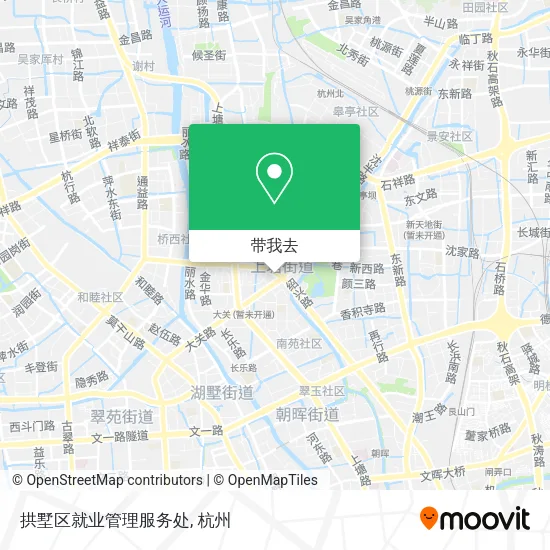 拱墅区就业管理服务处地图