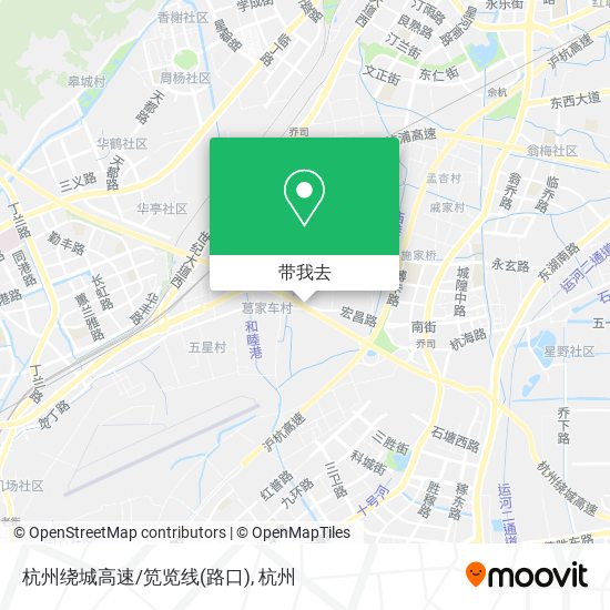 杭州绕城高速/笕览线(路口)地图