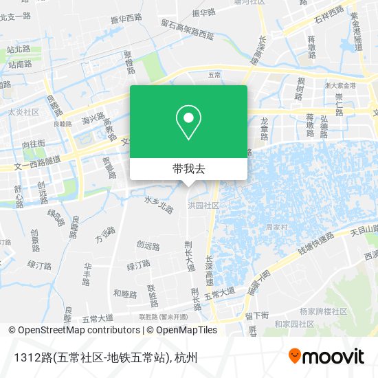 1312路(五常社区-地铁五常站)地图