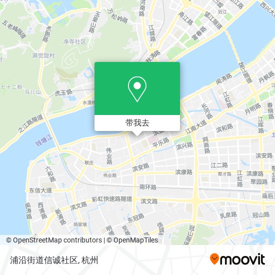 浦沿街道信诚社区地图