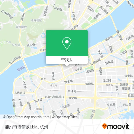 浦沿街道信诚社区地图