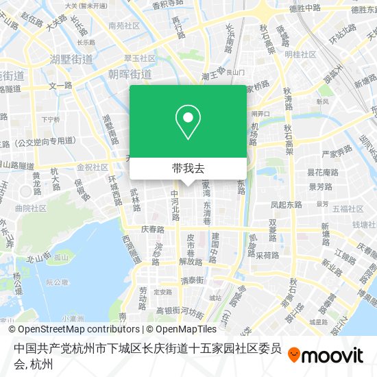 中国共产党杭州市下城区长庆街道十五家园社区委员会地图