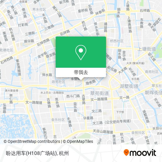 盼达用车(H108广场站)地图