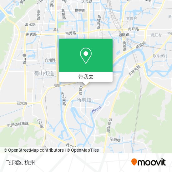飞翔路地图