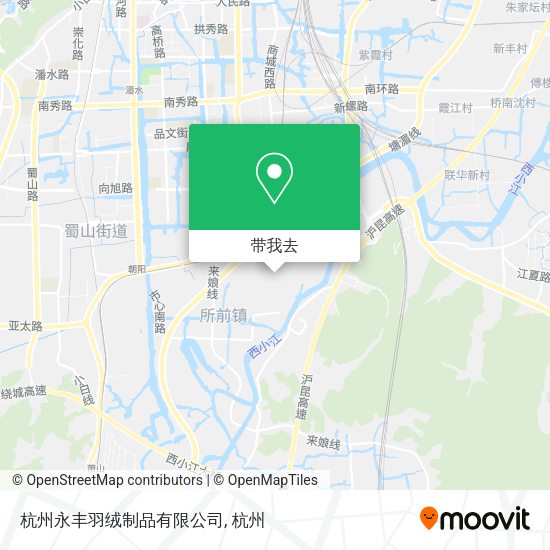 杭州永丰羽绒制品有限公司地图