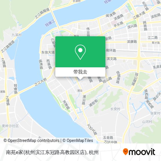 南苑e家(杭州滨江东冠路高教园区店)地图