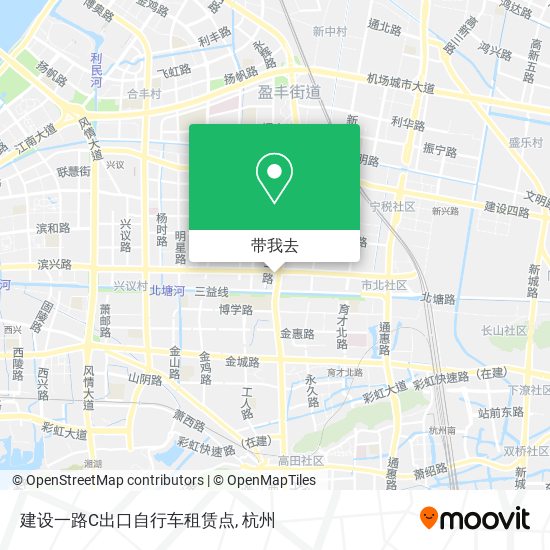 建设一路C出口自行车租赁点地图