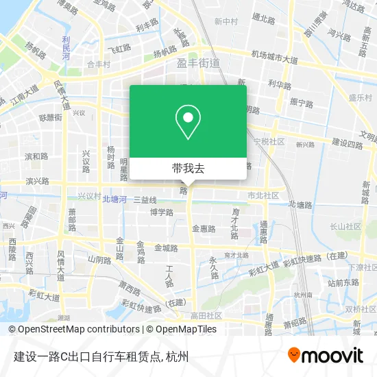 建设一路C出口自行车租赁点地图