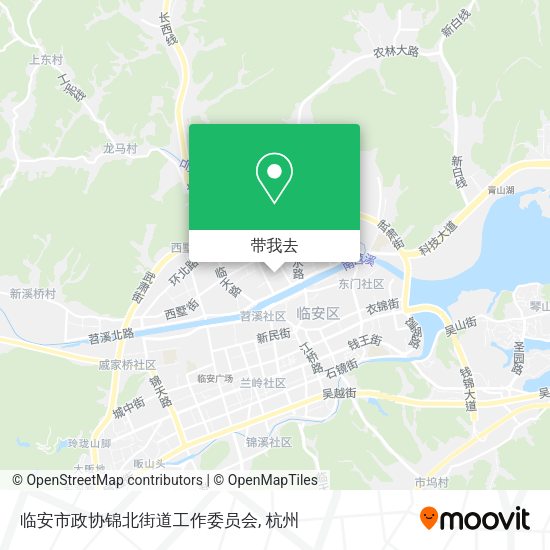 临安市政协锦北街道工作委员会地图