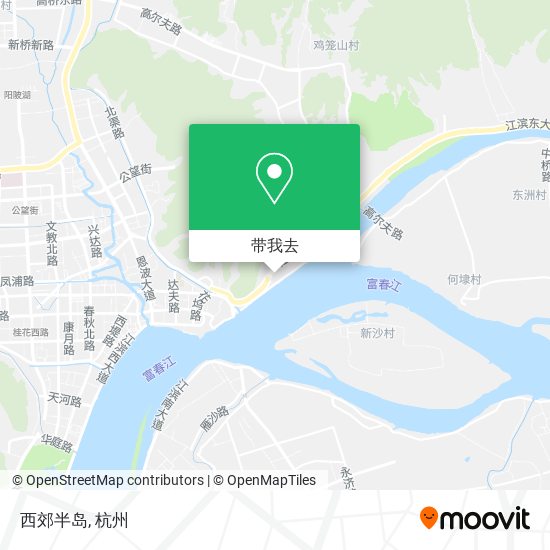 西郊半岛地图