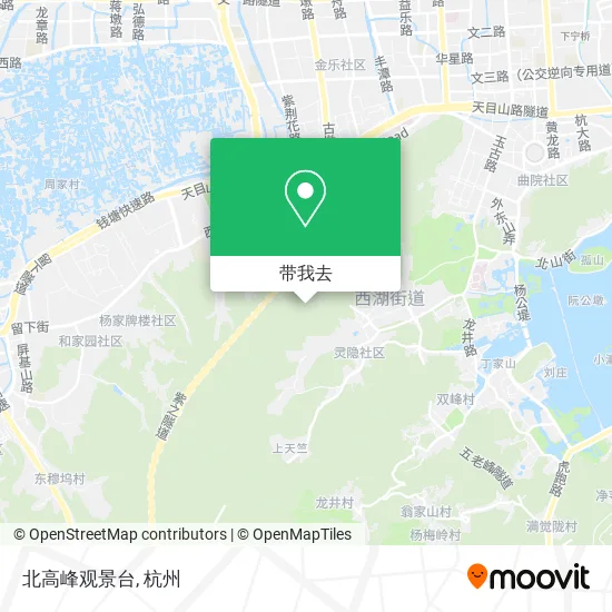 北高峰观景台地图