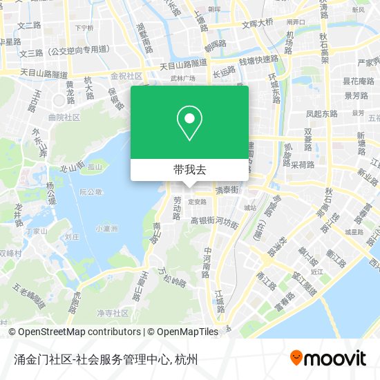 涌金门社区-社会服务管理中心地图