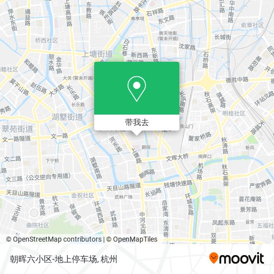 朝晖六小区-地上停车场地图