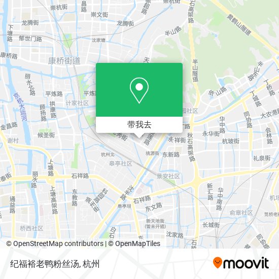 纪福裕老鸭粉丝汤地图