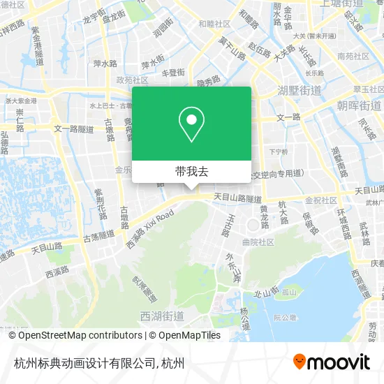 杭州标典动画设计有限公司地图