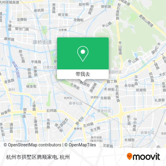 杭州市拱墅区腾顺家电地图