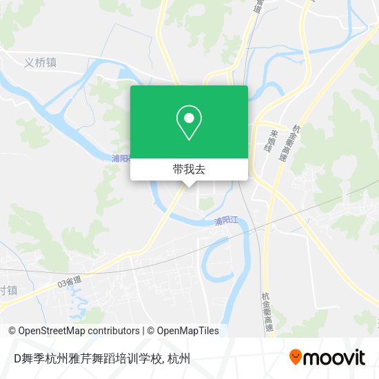 D舞季杭州雅芹舞蹈培训学校地图