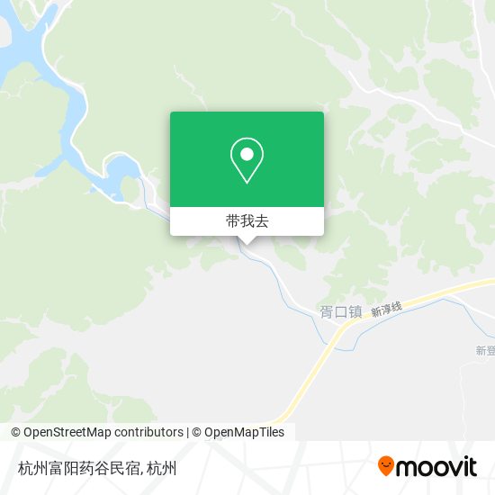 杭州富阳药谷民宿地图