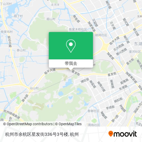 杭州市余杭区星发街336号3号楼地图