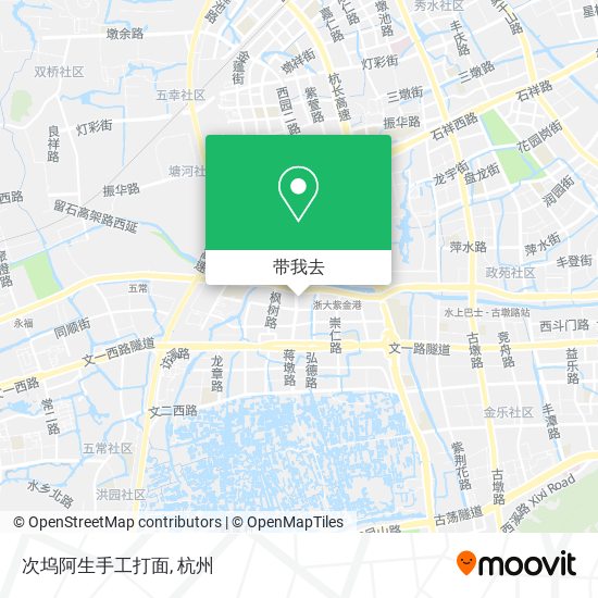 次坞阿生手工打面地图