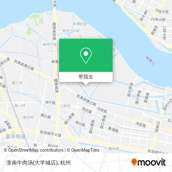 淮南牛肉汤(大学城店)地图