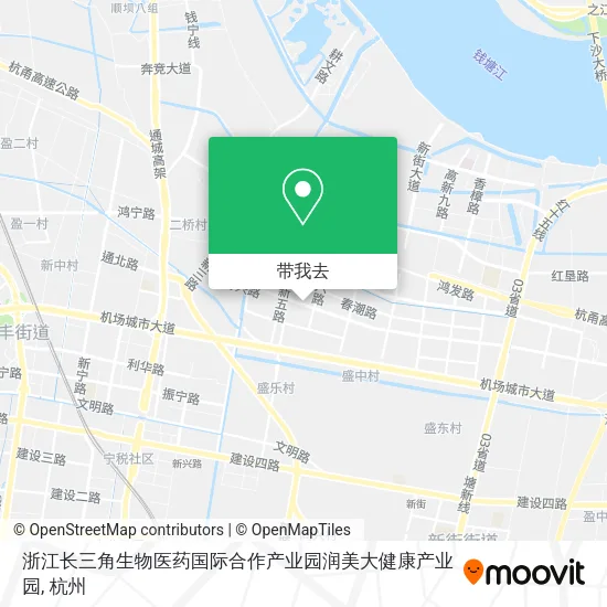 浙江长三角生物医药国际合作产业园润美大健康产业园地图