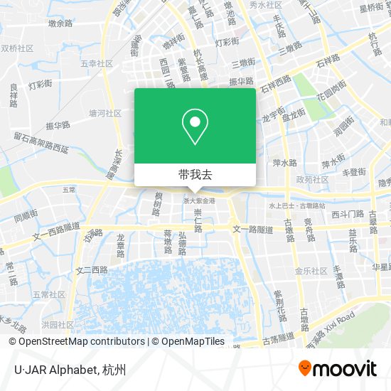 U·JAR Alphabet地图
