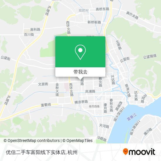 优信二手车富阳线下实体店地图