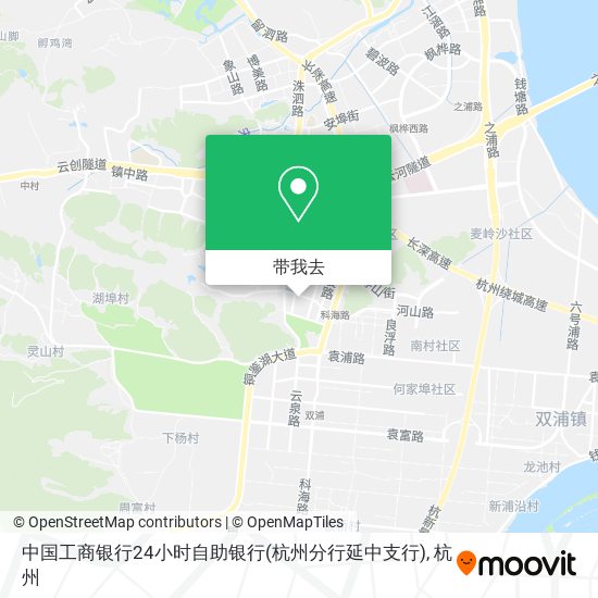 中国工商银行24小时自助银行(杭州分行延中支行)地图