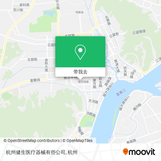 杭州健生医疗器械有些公司地图