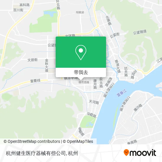 杭州健生医疗器械有些公司地图