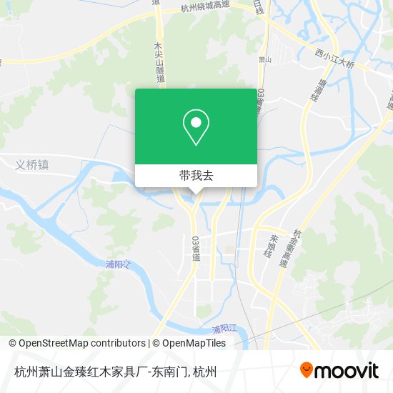 杭州萧山金臻红木家具厂-东南门地图