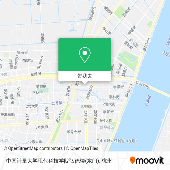 中国计量大学现代科技学院弘德楼(东门)地图