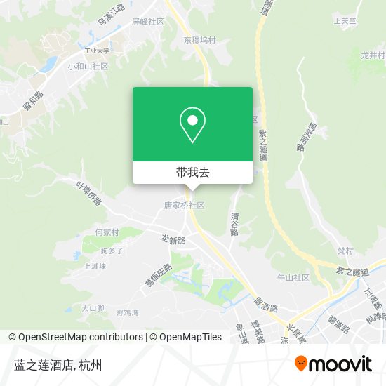 蓝之莲酒店地图