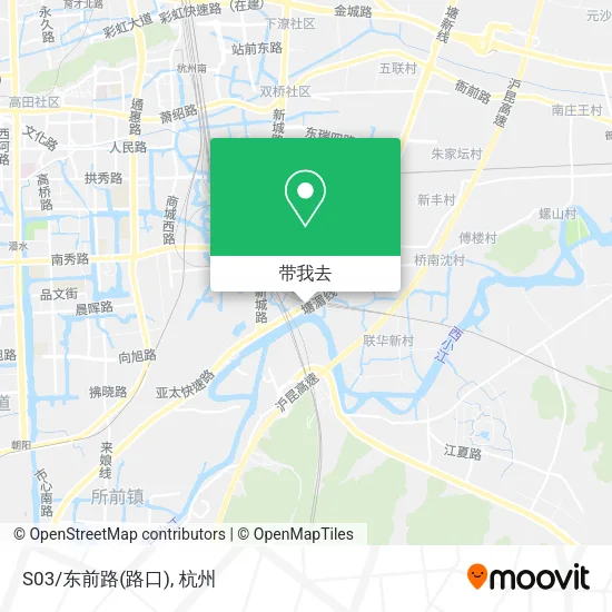 S03/东前路(路口)地图