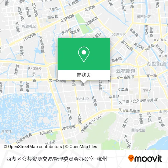 西湖区公共资源交易管理委员会办公室地图
