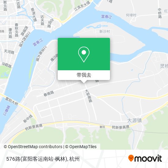 576路(富阳客运南站-枫林)地图