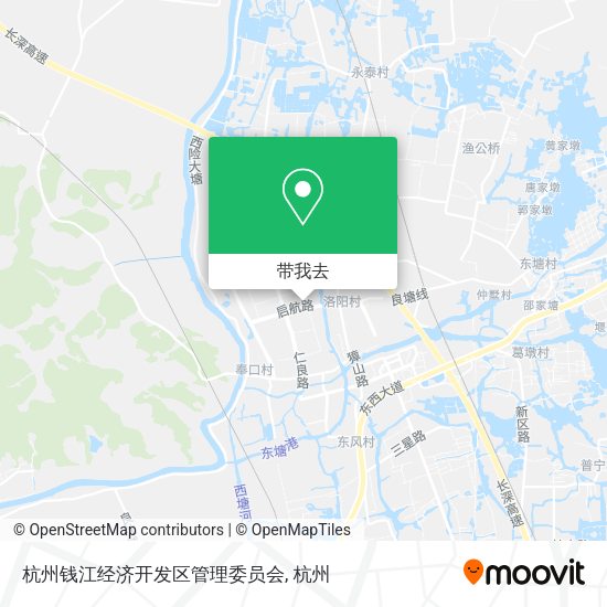 杭州钱江经济开发区管理委员会地图