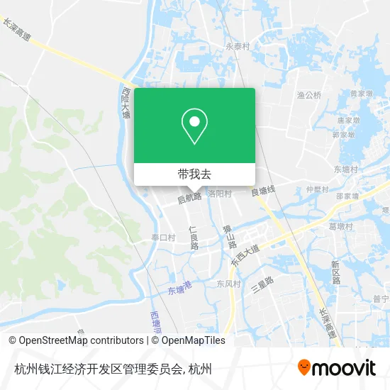 杭州钱江经济开发区管理委员会地图