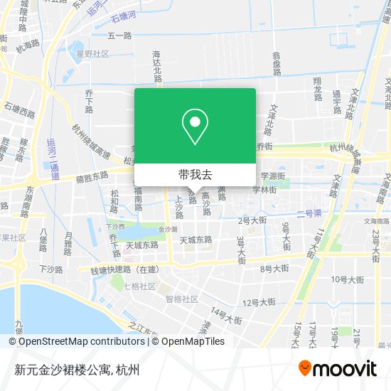 新元金沙裙楼公寓地图