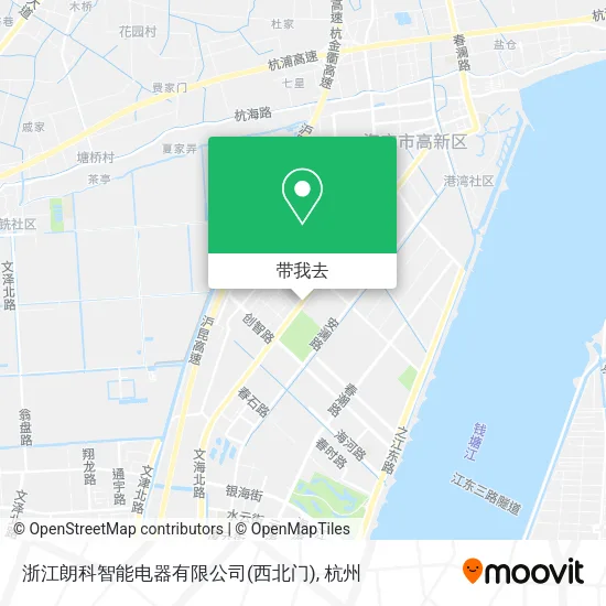 浙江朗科智能电器有限公司(西北门)地图